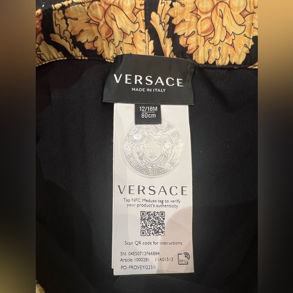 Baby boy Versace Barocco swim trunks / shorts - Picture 2 of 3
